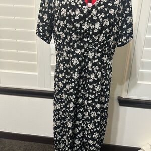 No longer available! Disturbia Black and White Floral Maxi Dress